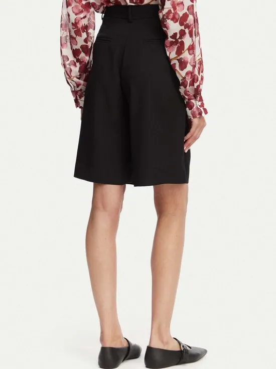 ACCESS FASHION Bermudy 63-5115-183 Czarny Relaxed Fit
