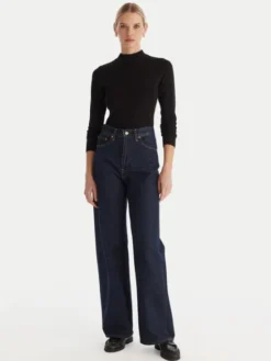 ACCESS FASHION Golf 54-8074 Czarny Slim Fit