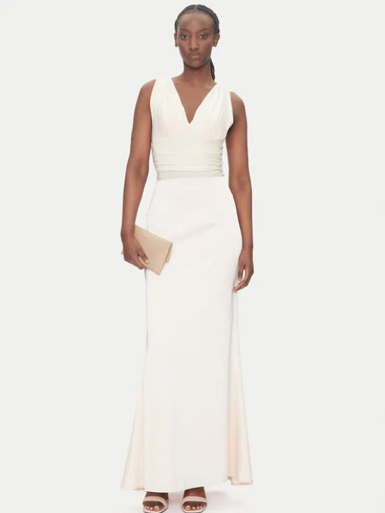 ACCESS FASHION Spódnica maxi 53-6023-147 Beżowy Regular Fit