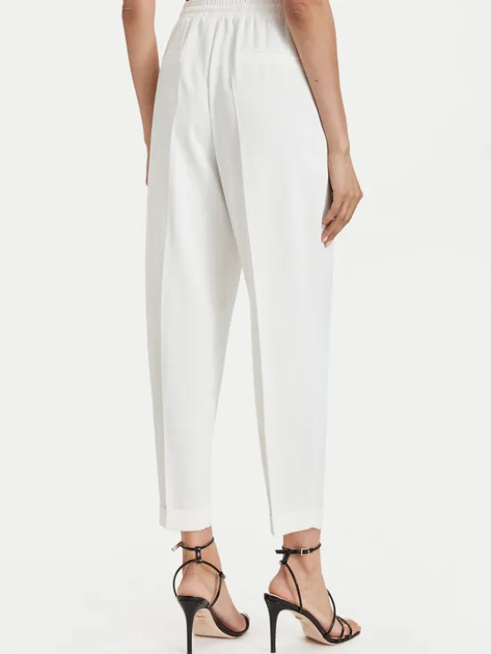 ACCESS FASHION Spodnie materiałowe 63-5101-183 Biały Regular Fit