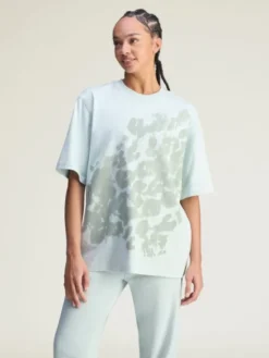 adidas by Stella McCartney Koszulka techniczna by Stella McCartney Graphic Tee Zielony ciemny Loose Fit