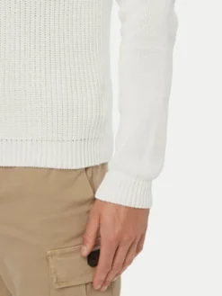Aeronautica Militare Sweter 262MA1572UL00409 Biały Regular Fit