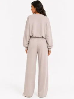 Agatha Studio Dres A26SS-KA-K26 Beżowy Oversize