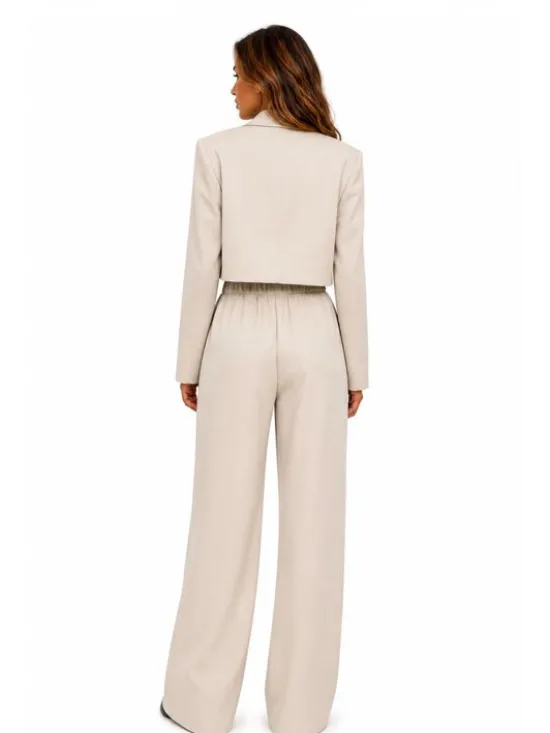 Agatha Studio Garnitur A26SS-KA-K21 Beżowy Regular Fit