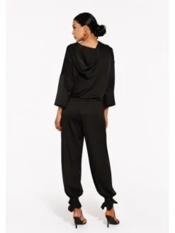 Agatha Studio Komplet bluzka i spodnie A26LS-KA-K51 Czarny Regular Fit