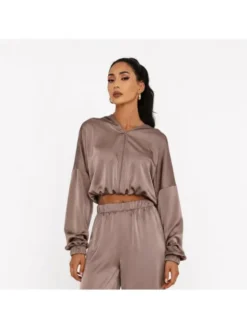 Agatha Studio Komplet bluzka i spodnie A26LS-KA-K51 Beżowy Regular Fit