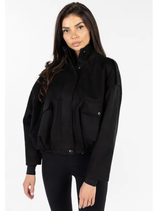 Agatha Studio Kurtka przejściowa A26ZS-5X-K01 Czarny Classic Fit