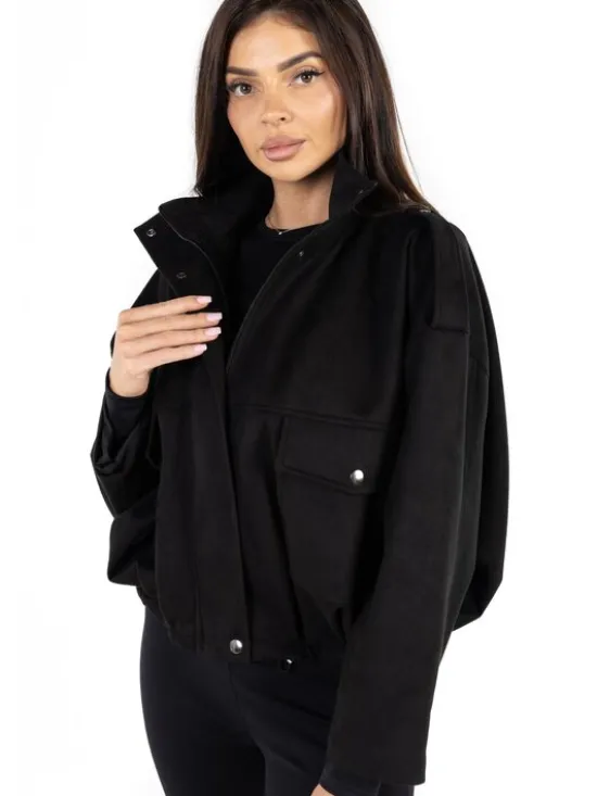 Agatha Studio Kurtka przejściowa A26ZS-5X-K01 Czarny Classic Fit