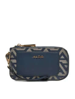 Aldo Etui na karty kredytowe Lineatus 13989390 Granatowy
