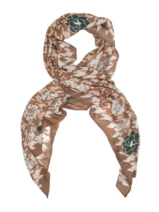 ALLORA BE UNIQUE Szal 100% viscose Beżowy