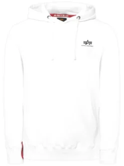 Alpha Industries Bluza Basic 196318 Biały Regular Fit