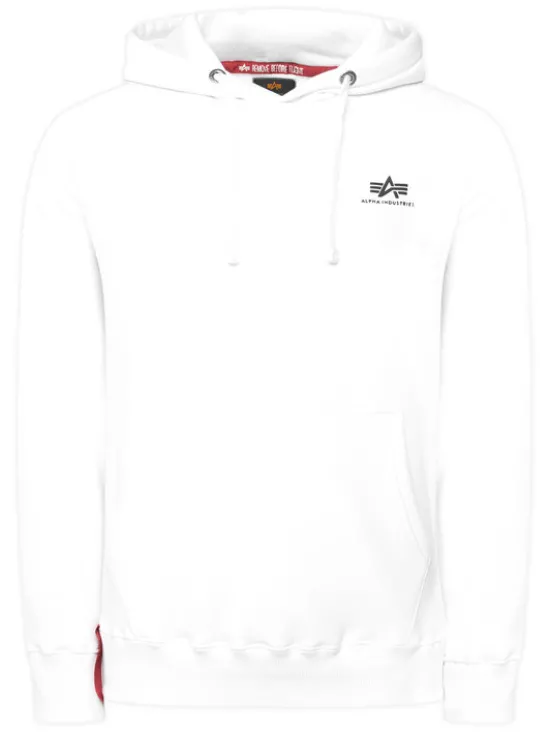 Alpha Industries Bluza Basic 196318 Biały Regular Fit