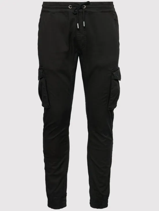 Alpha Industries Joggery Twill 116202 Czarny Regular Fit
