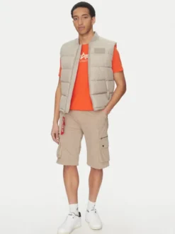 Alpha Industries Kamizelka 118109 Beżowy Regular Fit