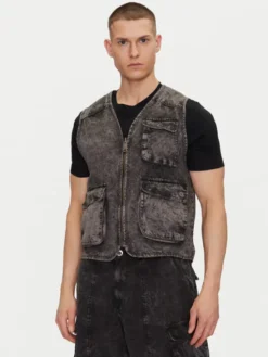 Alpha Industries Kamizelka Canvas Acid Vest 156140 Czarny Regular Fit