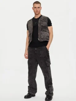 Alpha Industries Kamizelka Canvas Acid Vest 156140 Czarny Regular Fit