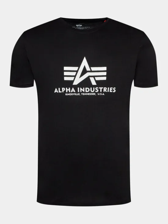 Alpha Industries Komplet t-shirtów Basic 106524 Czarny Regular Fit