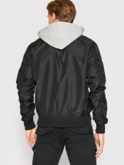 Alpha Industries Kurtka bomber MA-1 196108 Czarny Regular Fit