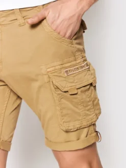 Alpha Industries Szorty materiałowe Crew 176203 Beżowy Regular Fit