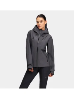 Alpinus Kurtka hardshell Gingera Czarny Regular Fit