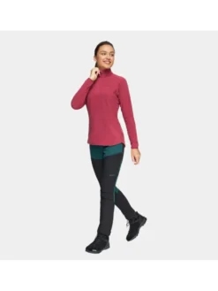 Alpinus Polar Lucania 1/3 zipper Różowy Regular Fit