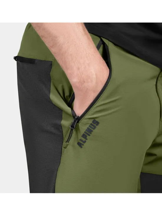 Alpinus Spodnie outdoor Dekan Zielony Regular Fit