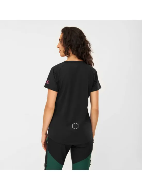 Alpinus T-Shirt Bona Czarny Regular Fit
