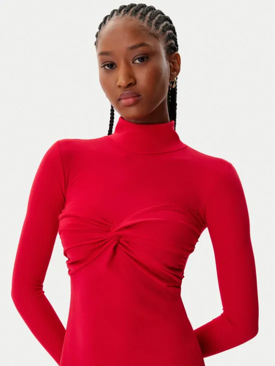 Artigli Sukienka koktajlowa ACAB003158 Czerwony Regular Fit