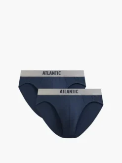 Atlantic Slipy pima cotton Granatowy
