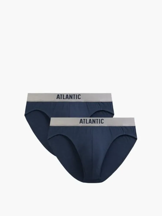 Atlantic Slipy pima cotton Granatowy