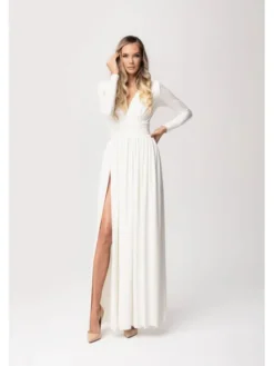 Aurora Sukienka wieczorowa Ślubna Adelle Biały Ladies Fit