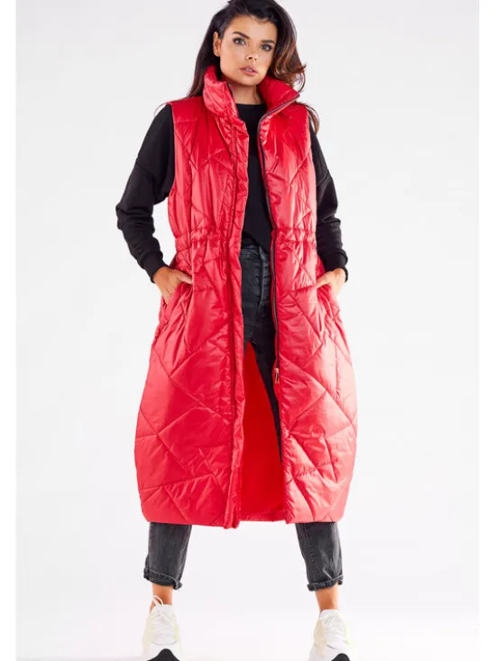 Awama Bezrękawnik A544 Czerwony Basic Fit