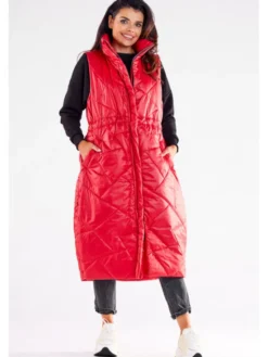 Awama Bezrękawnik A544 Czerwony Basic Fit