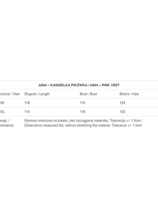 Awama Bezrękawnik A544 Czerwony Basic Fit