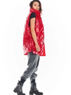 Awama Bezrękawnik A383 Czerwony Basic Fit