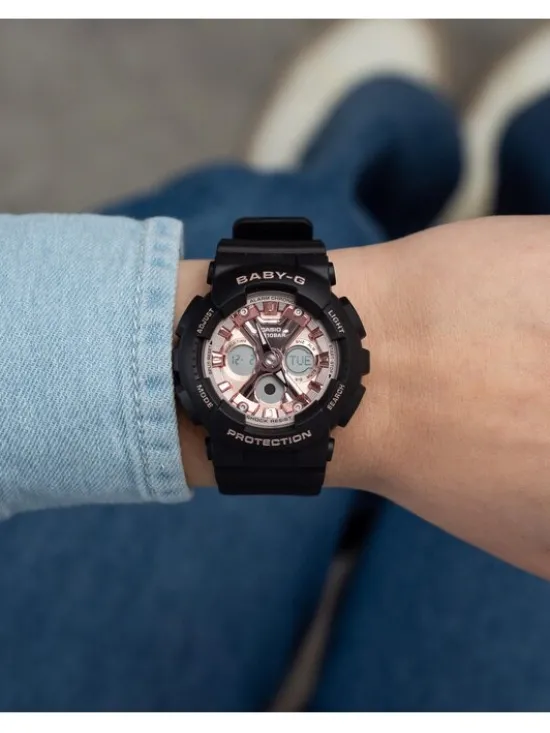 Baby-G Zegarek Casio-BA-130-1A4ER Czarny
