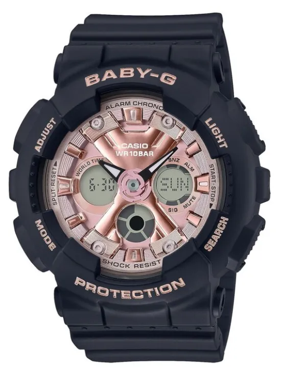 Baby-G Zegarek Casio-BA-130-1A4ER Czarny