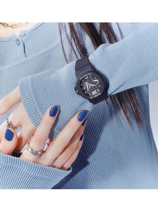 Baby-G Zegarek Casio-BGA-10D-2A1ER Czarny