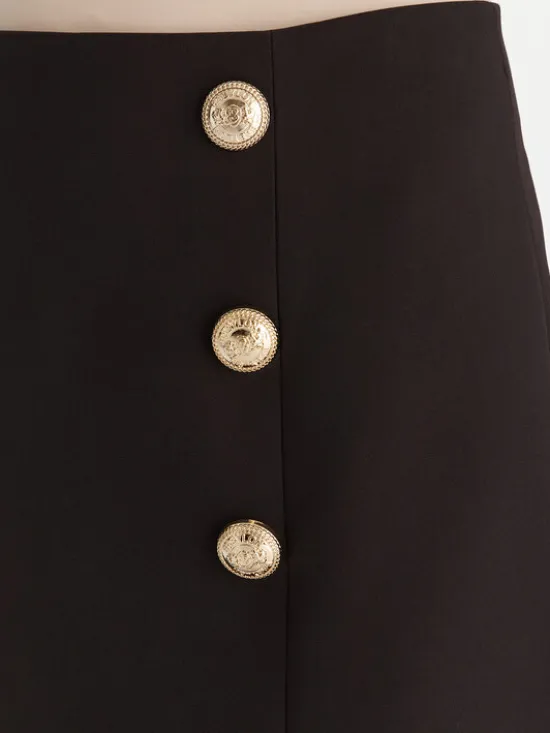 Babylon Spódnica mini S00612 Czarny Regular Fit