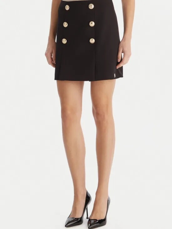 Babylon Spódnica mini S00612 Czarny Regular Fit