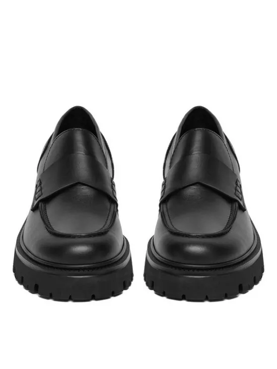 Badura Loafersy C-AYA-25050PBA Czarny