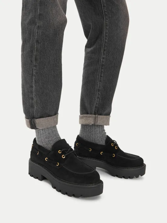 Badura Loafersy EO-AZALEA-8126-25 Czarny