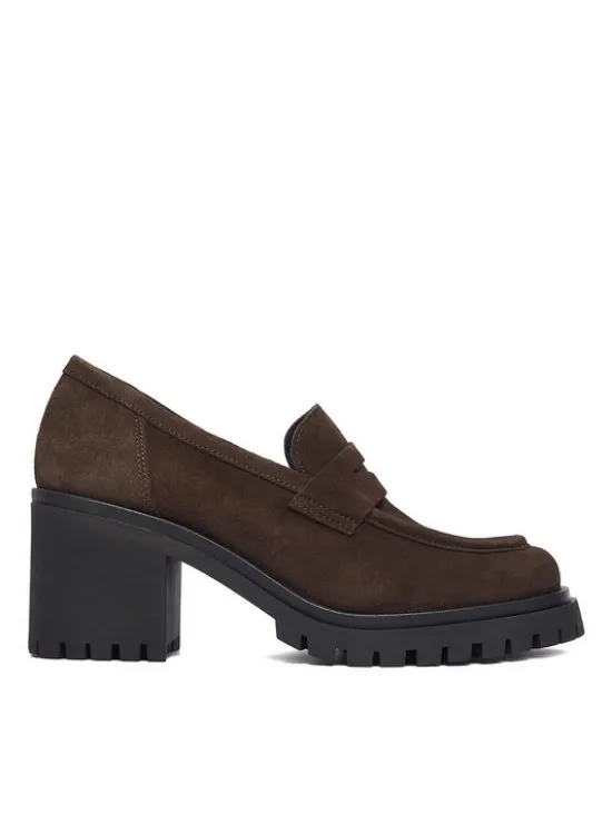 Badura Loafersy GATE-25820LM Brązowy ciemny