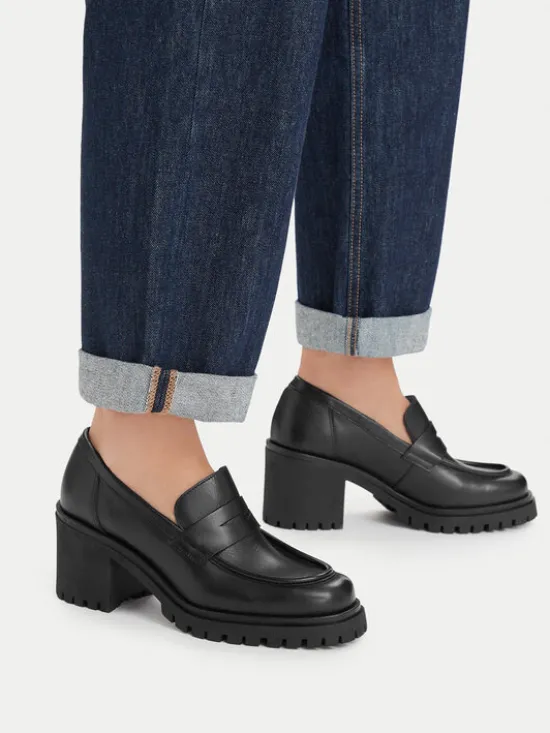 Badura Loafersy GATE-25820LM Czarny