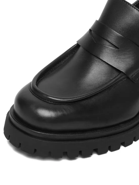 Badura Loafersy GATE-25820LM Czarny