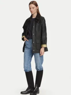 Barbour Kurtka przejściowa Beadnell LWX0667SG91 Czarny Regular Fit