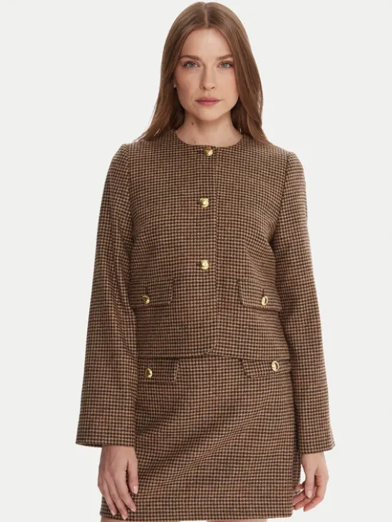 Barbour Marynarka LTA0126BR51 Brązowy Regular Fit