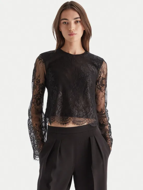 Bardot Bluzka Antonelle 60127TB Czarny Regular Fit