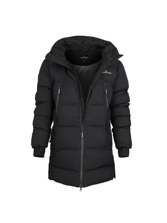 Bergson Płaszcz zimowy SNOW LEOPARD Czarny Regular Fit