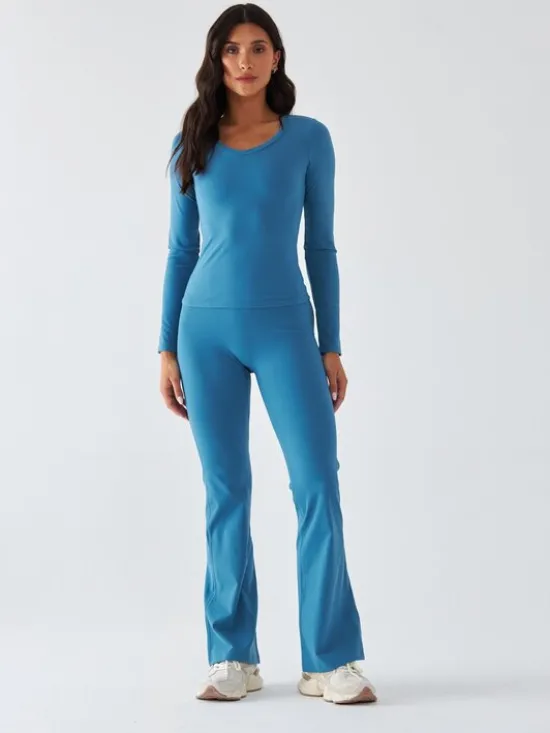 BeShaped Longsleeve Morning Dew Niebieski Shaping Fit
